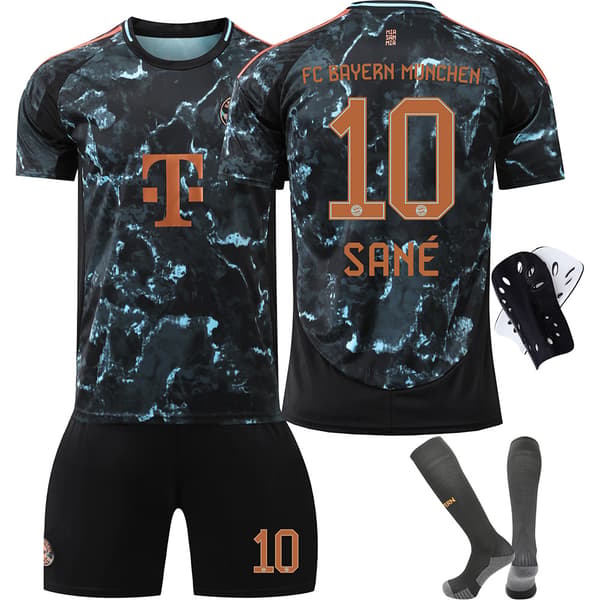 2425 Bayern drakt, fotballdraktsett for barn, bortedrakt 42 with socks 22#