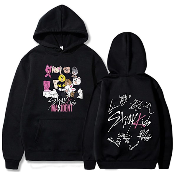 Export nytt album Stray Kids huvtröja hiphop Stray Kids huvtröja herr- och damöverdelar black L