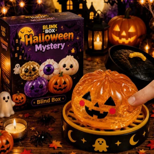 Söt Halloween Pumpahuvud Spöke Söt Maltosbulle Kläm Kul Terrifying Eye