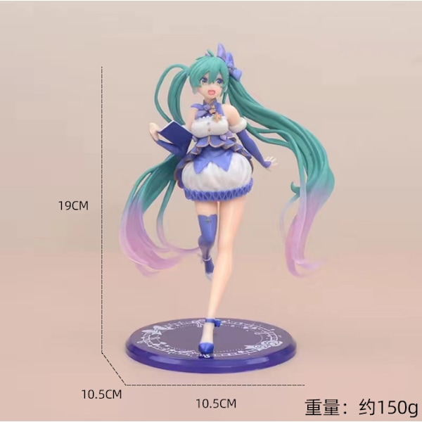 Hatsune Miku handgjord modell vacker flicka vatten is månhare anime bordsdekoration 3