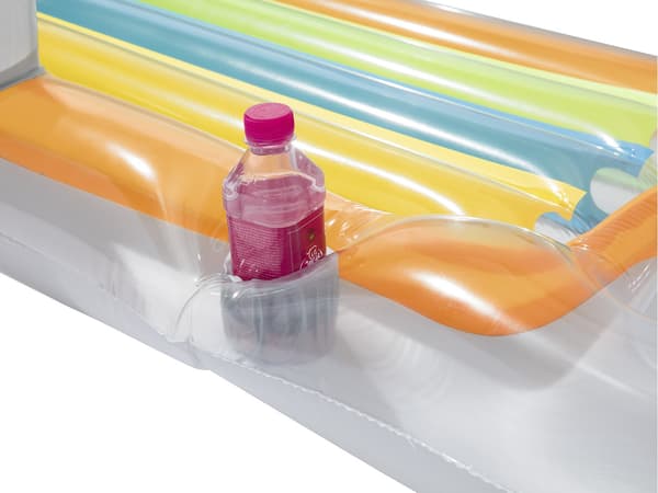 Oppustelig madras, lænestol, liggestol 161 x 84 cm Bestway 43028 sølv