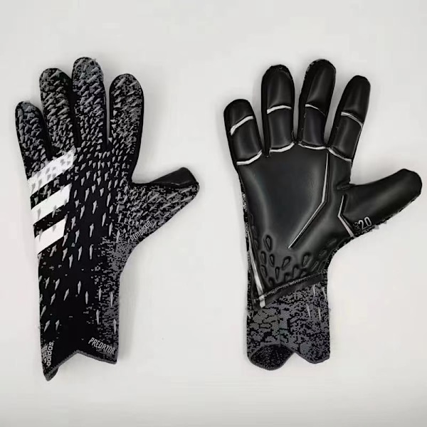 Ny ankomst falkfotboll professionella vuxna barn latex fingervärd abrasionstålig förtjockad målvaktshandskar dörrhandskar 10 9#