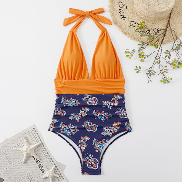 Ny ankomst exportfashion bästsäljande baddräkt för kvinnor, endel, rygglös, sexig, konservativ, magtäckande, gränsöverskridande bikini, grossist 4 XXL