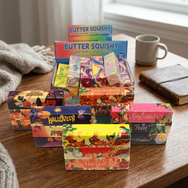Våt Mjuk Långsam Klibbig Doftsimulering Smörpinne Långsam Återhämtning Klämmusik Internetkändis Gränsöverskridande Explosiv Stressavlastningsleksak Banana Box Cake Regular size