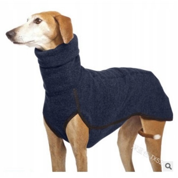 Varma hundkläder med hög krage S-5XL gray M