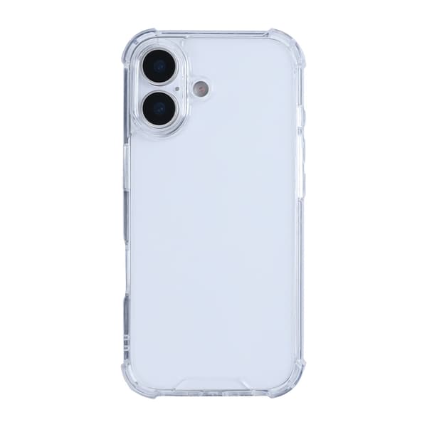 Iskunkestävä puhelinkuori iPhone 17:lle - Läpinäkyvä Läpinäkyvä