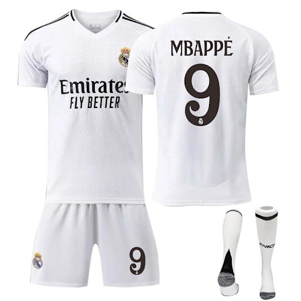 2425 Real Madrid Fotbollskläder Nr. 7 Vinness 5 Binsham 11 Rodege 10 Mbappe Tröja Set 5 XL