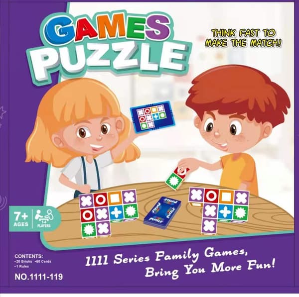 Spill PUZZLE Romlig Logisk Tenkespill Brettspill Matchende Spill Foreldre Barn Interaktiv Leke Basic version 1