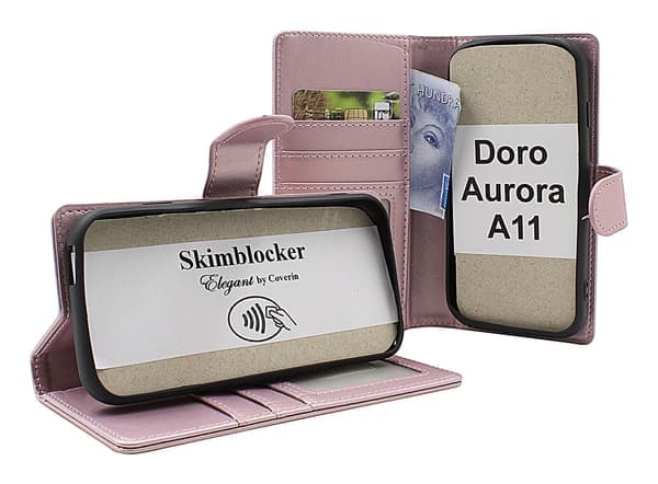 Skim Blocker Doro Aurora A11 Plånboksfodral[SZ] Brandy Brandy