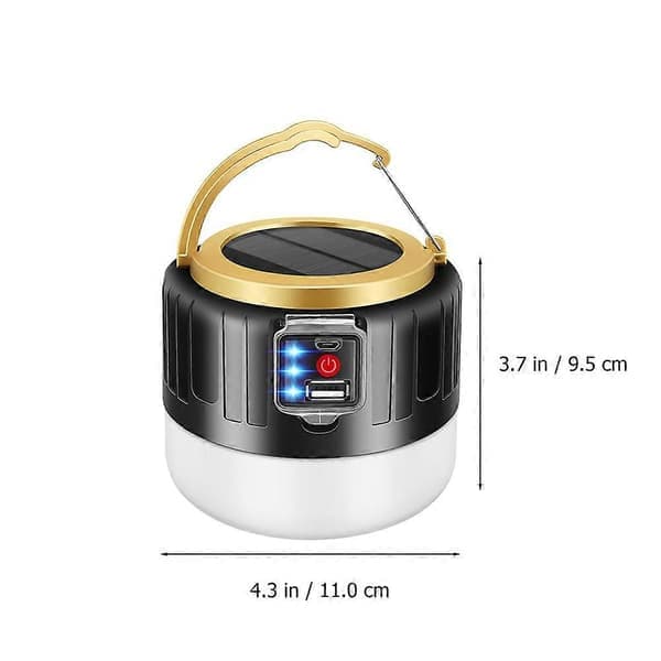 [RM] Campinglamper Solcellelampe USB Oppladbar Lampe for Camping