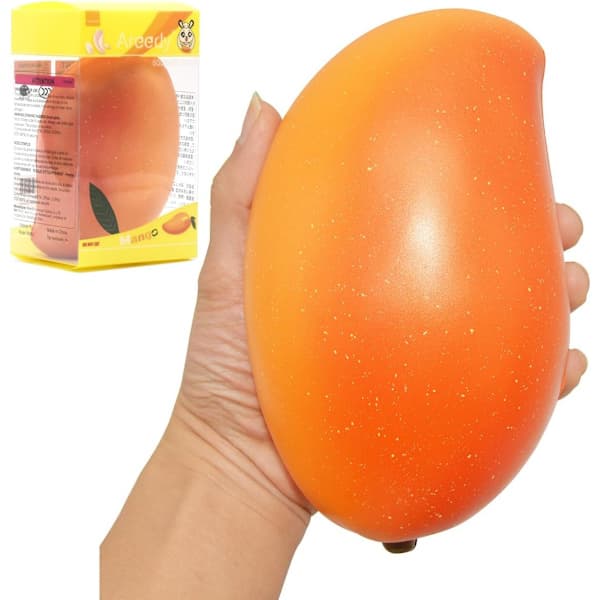 Squishy Guld Mango Kolossal Långsamt Stigande Doftande Frukt Squishies