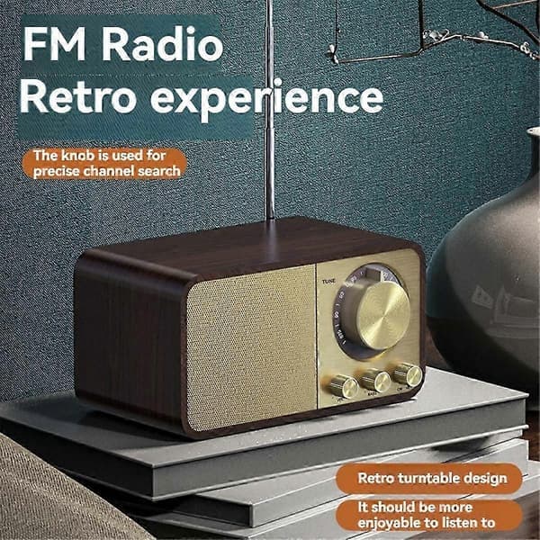 FM-radio vastaanotolla, Bluetooth-transistoriradio 5W kaiuttimella