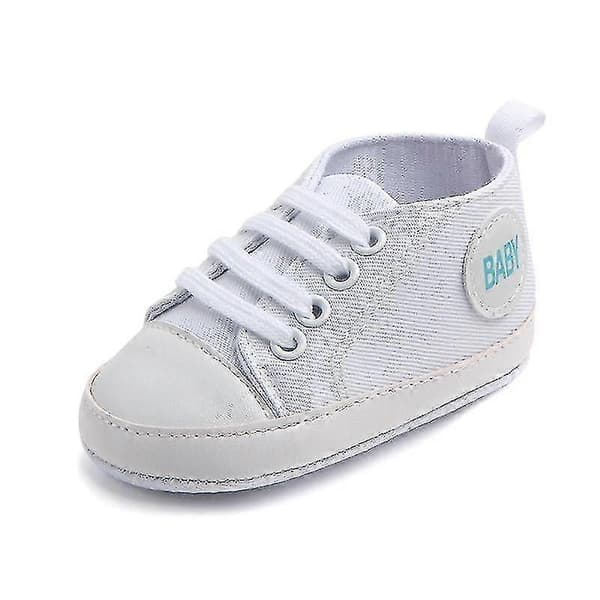Babyskor, & Star Solid Sneaker Bomull Mjuk Halkfri Sula