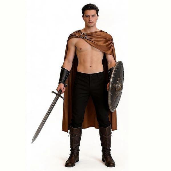Spartansk krigerkappe kostume til Halloween Cosplay rollespil