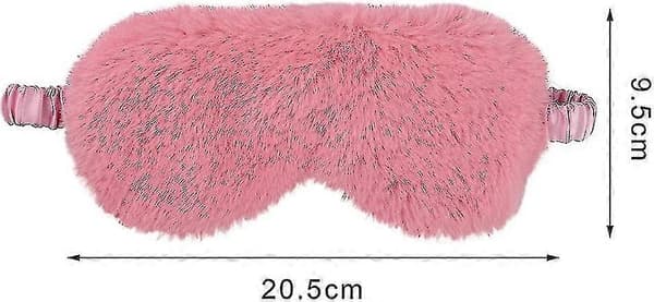 5-pack present plysch sovmask, mjuk fluffig ögonmask ögonbindel