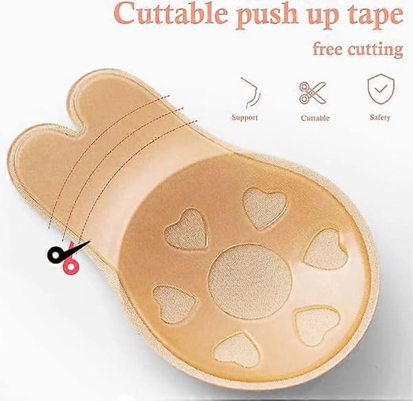 1 par silikon brystvorteputer selvklebende push-up BH