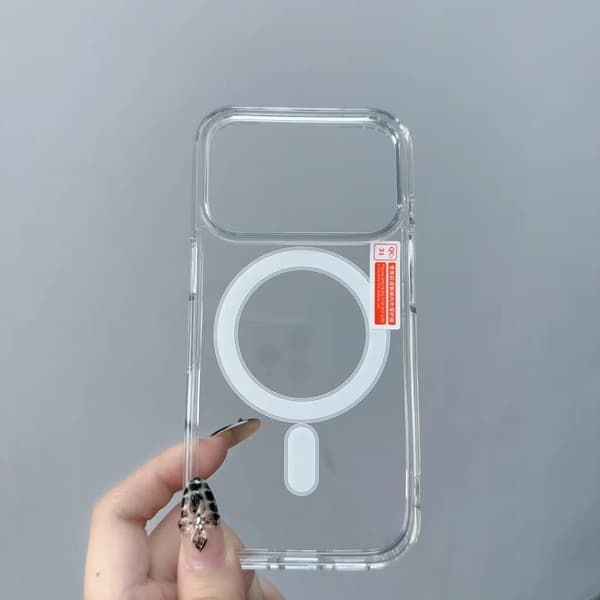 iPhone 17 Pro Max MagSafe-deksel, Transparent – Slank og støtsikker beskyttelse iPhone 17 Pro MAX iPhone 17 Pro MAX iPhone 17 Pro MAX