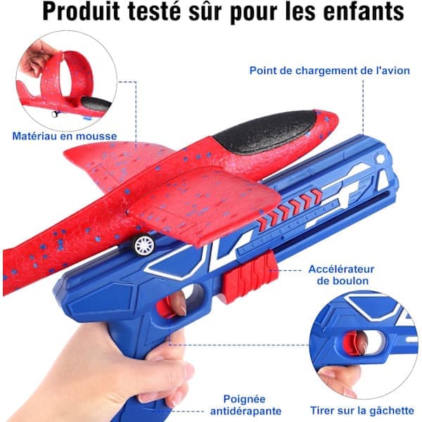 Legetøjsfly, katapultsvævefly, styrofoamfly, katapultpistol børnelegetøj,