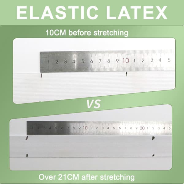 Højelastiske elastikbånd, elastikbånd til syning, stærk elasticitet og fleksibilitet, 40 meter x 2,5 cm, vender let tilbage til original form