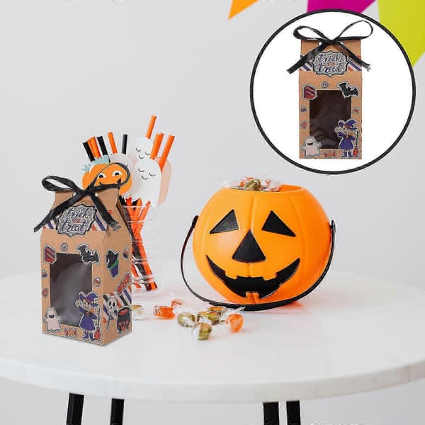 20 stk. Halloween-godteposer af kraftpapir til opbevaring