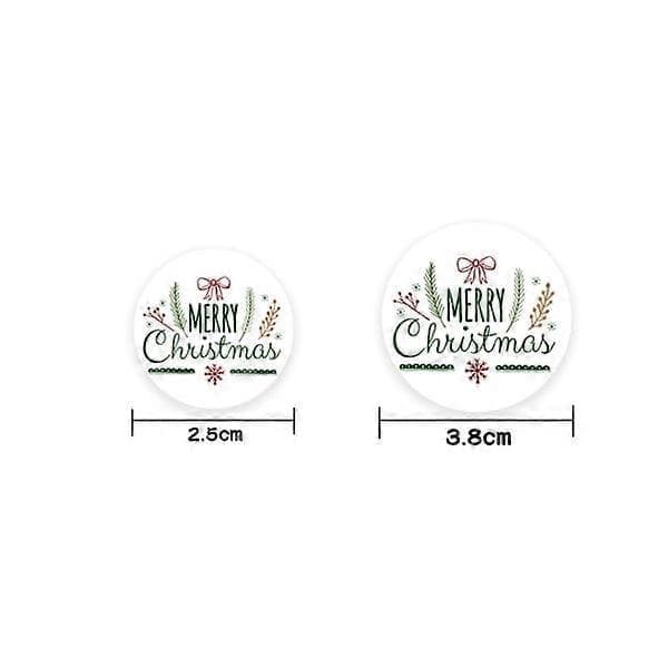 Hyvää joulua -tarrat teema sinetöintitarrat tie monivärinen 500 kpl 3,8 cm 3,8 cm 3.8cm