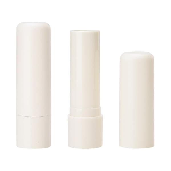 25 stk. leppepomadehylser, flasker, tomme leppestifthylser, hvite, DIY, bærbare, holdbare leppepomadehylser