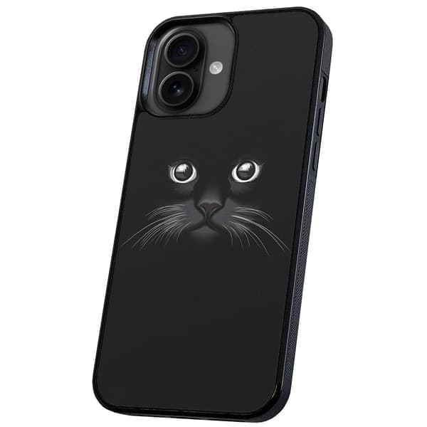 iPhone 16 - Deksel/Mobildeksel Svart Katt