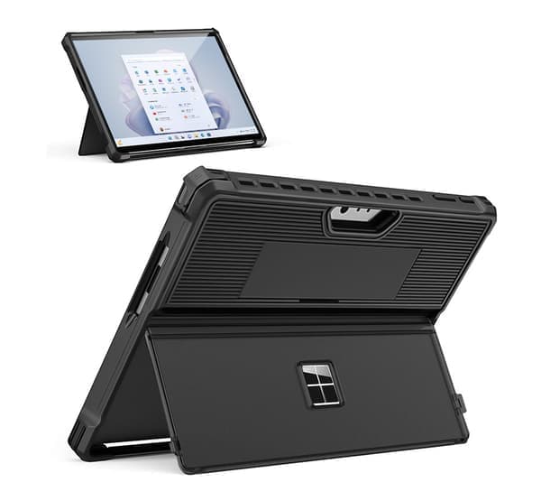 Suojakotelo jalustalla Microsoft Surface Pro 9/10/11 -laitteelle