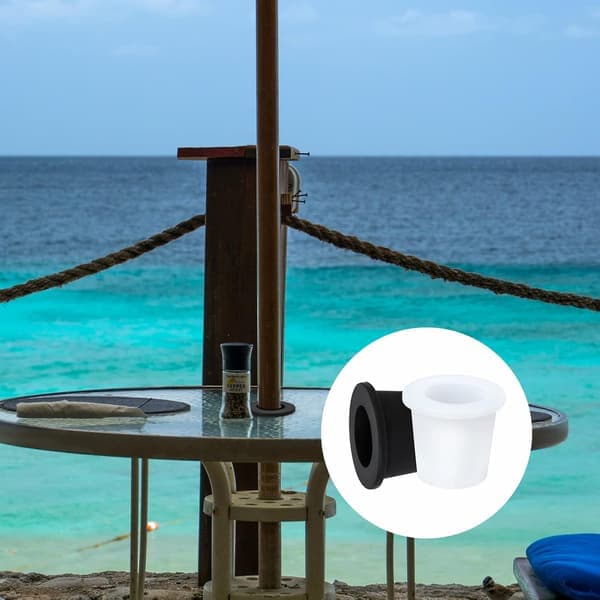 2 stk. bordparaplyhulring, blød silikone paraplybordring til 5 cm t