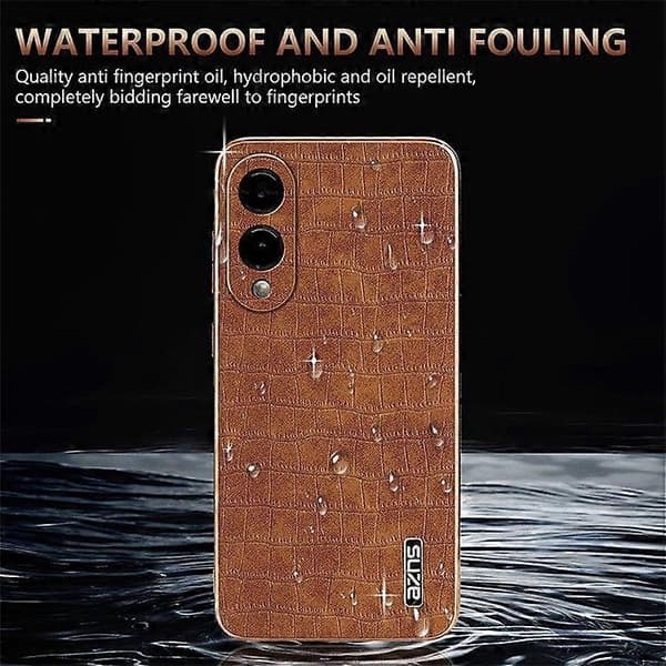 PU + TPU Mobilskal för Samsung Galaxy S25 Edge, Galvaniserad Krokodiltextur