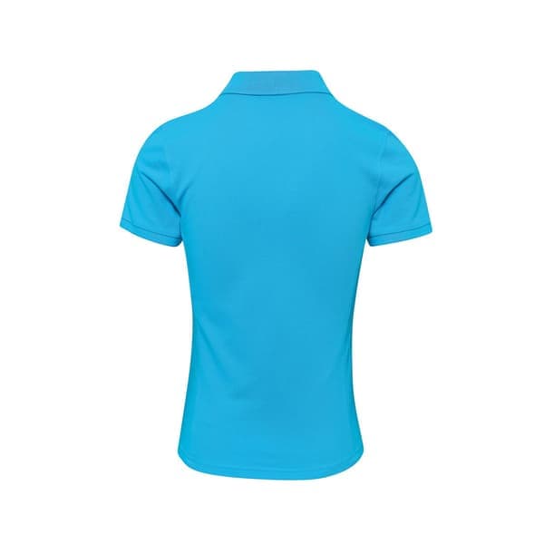 Premier Dame/Dame Coolchecker Plus Piqué Polo Med CoolPlus Turkis L Turquoise L