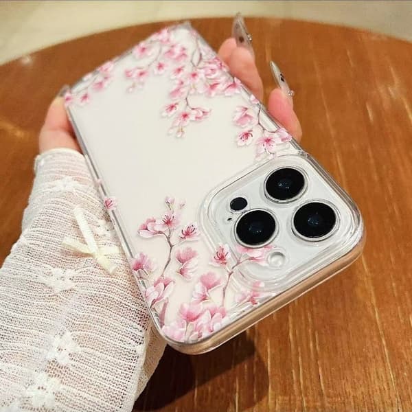 iPhone 16 E-deksel – Mykt TPU vanntett og støtsikkert beskyttelsesdeksel med blomsterdesign for kvinner iPhone 16 E iPhone 16 E