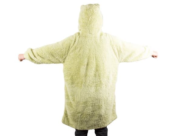 Varm oversized teppegenser XL tykk 2-i-1 pelshettegenser tykk