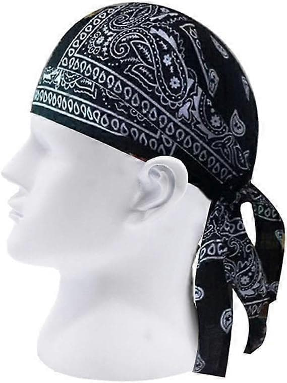 Unisex bomull Paisley Bandana Hodeplagg Hodebånd Justerbar Durag Lue
