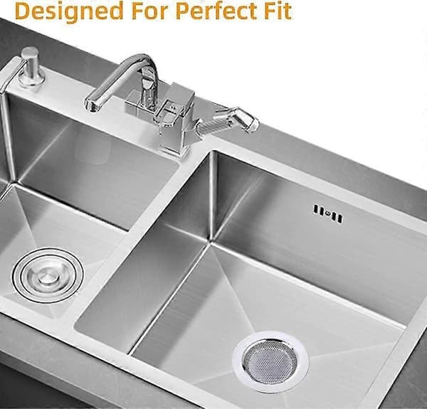 Vaskesil, vaskesil i rustfritt stål, tåler oppvaskmaskin, 3-pakning