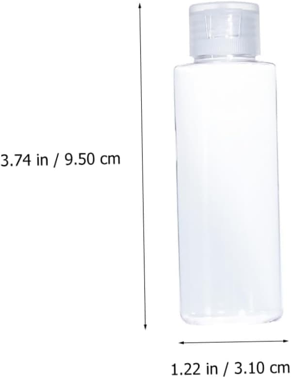 6 stk 50 ml reiseflasker påfyllbare kosmetikkdispensere med trykkhetter bærbare sminkebeholdere