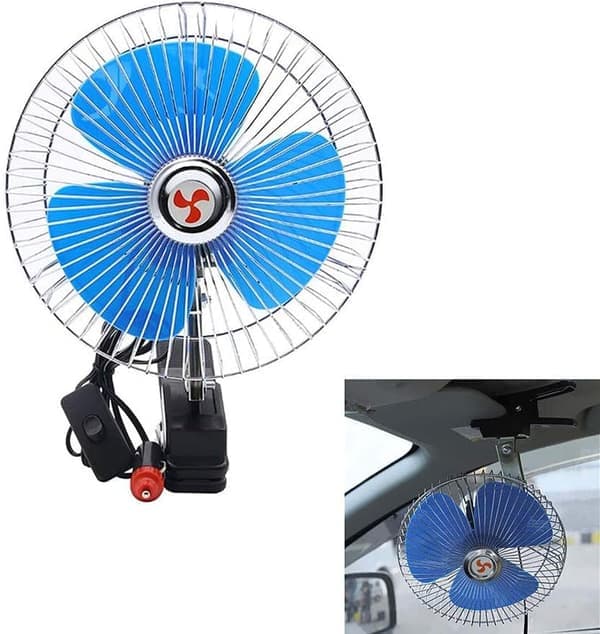 Bilventilator Elektrisk Bilventilator 12V 24 Volt Lastbil Interiør Lille Loftventilator Brugt I Bilen Til At Køle Stor Luftmængde 6 Tommer, 24v