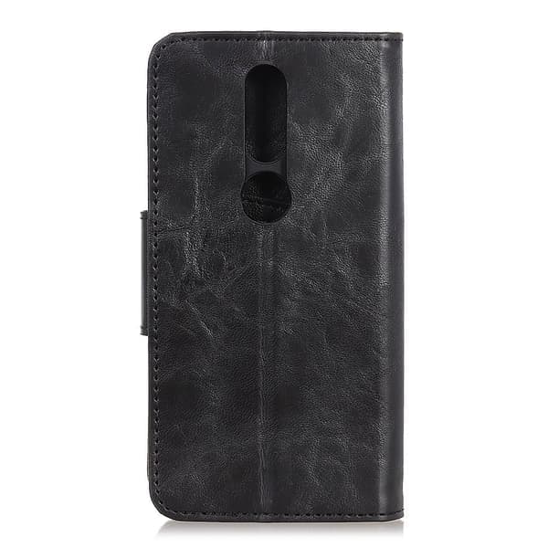 Nokia 2.4 - Split læderpung etui - Sort Sort Sort