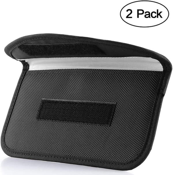 Signalblokerende taske, [2-pak] GPS RFID Faraday-bur
