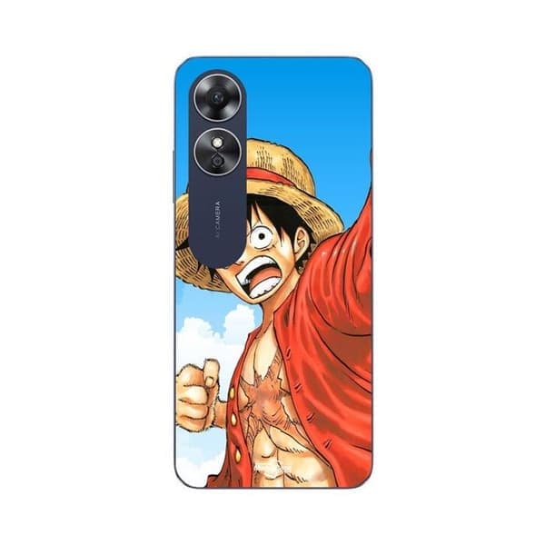 Fodral för Oppo A17 Monkey D Luffy One Piece-film svart
