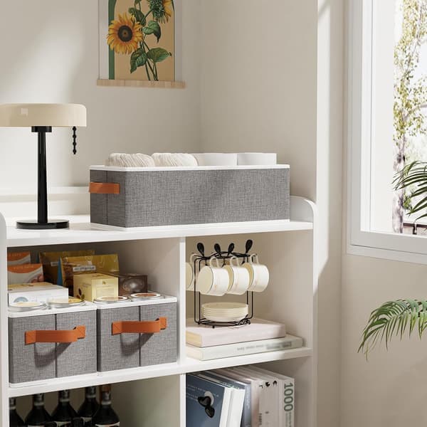 Sæt med 1 skuffeorganizer, opbevaringsboks til undertøj, kurve til sokker, grå, 38x15,5x13cm