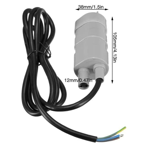 12V dränkbar vattenpump, för husbilar, dammar, akvarier, akvariefontäner, 600L/H