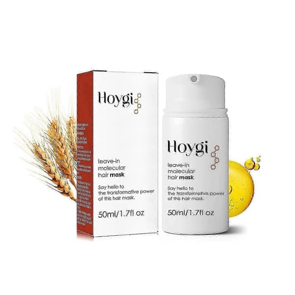 Leave-In Hårmask för Djup Reparation & Återfuktning - Mild Doft, Keratin & Veteprotein, Resevänlig 50ml, Vårdar Skadat Hår & Toppar