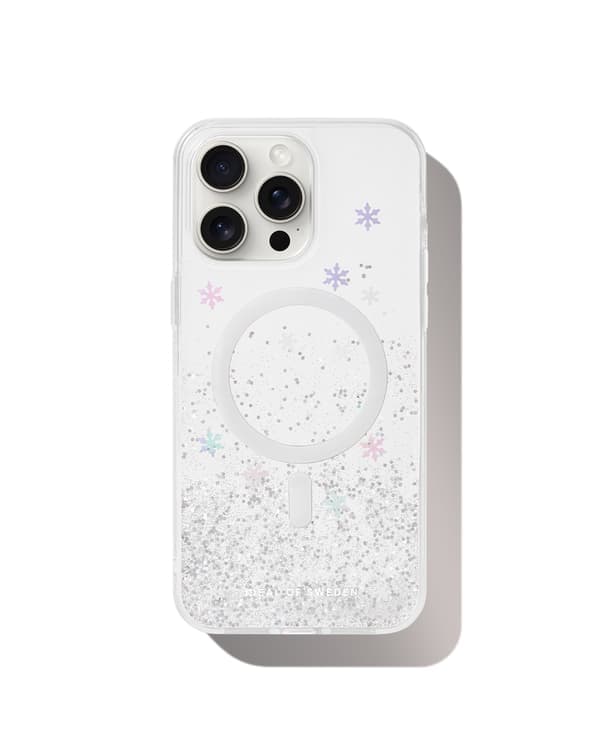 Gennemsigtigt Cover MagSafe iPhone 15 Pro Max Snowflake Silver