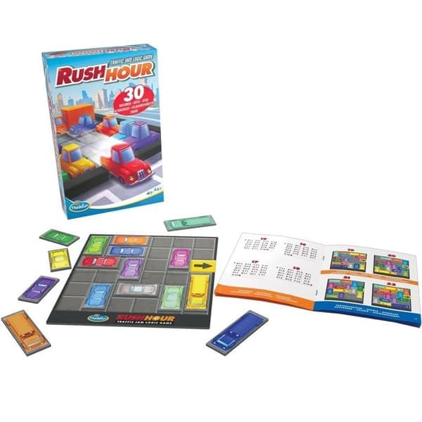 Logikkspill - RAVENSBURGER - Minispill Rush Hour - kompakt versjon - 30 utfordringer - lommestørrelse Blå