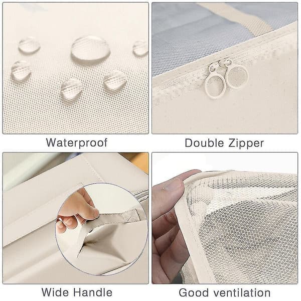 8-pack resväska organizer set - förvaringsväskor, packkuber, presenter beige Beige