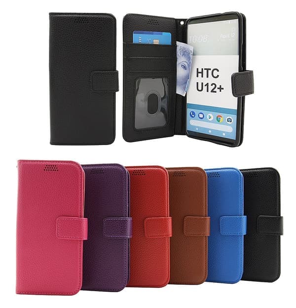 Nytt Standcase Lommebok HTC U12 Plus / HTC U12+ Blå Blå