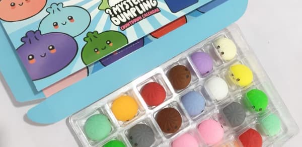 2026 Ny Squishy Bun Bao Bun Mystisk Julekalender (24 TILFELDIGE Dumplings)