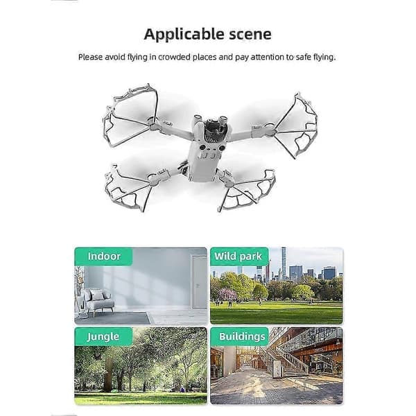 Halvslutet propellerskydd för Mini 3 Pro drönarpropellerskydd propellrar vingfläktskydd drönare A