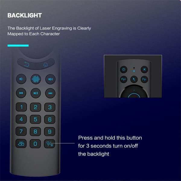 Bluetooth-kompatibel G20BTS trådløs fjernkontroll for Android TV-boks